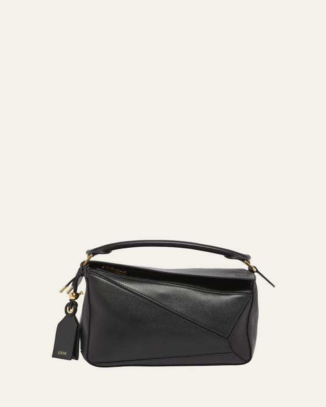 Puzzle Elevated Small Top-Handle Bag in Leather
